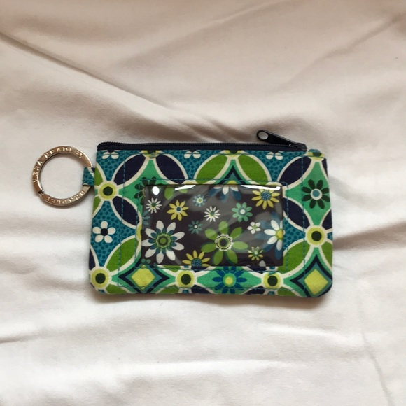 💖Vera Bradley Daisy Daisy Key Ring Change Purse - Picture 1 of 7